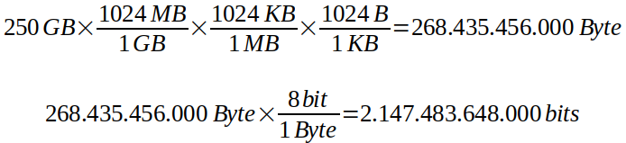 Conversió bytes